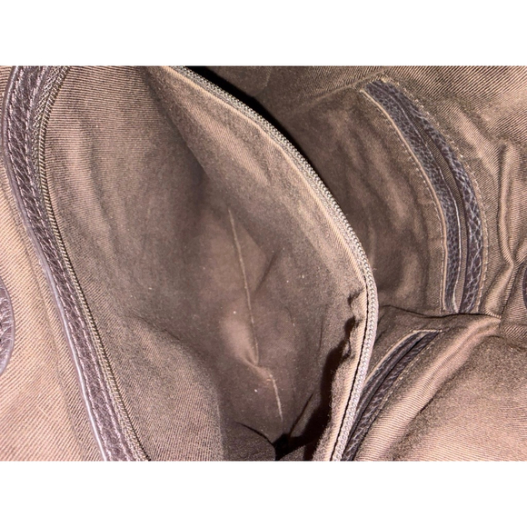 Banana Republic Woven Tote Bag Brown Boho Slouchy Shoulder Large - Picture 6 of 8